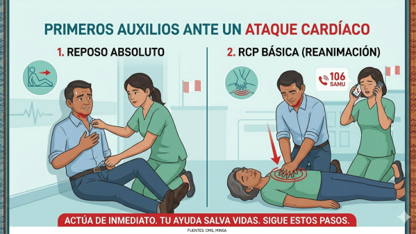 Ataque Cardíaco: Guía de Primeros Auxilios para Actuar